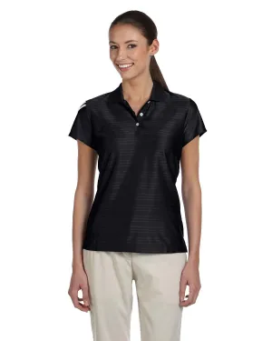 adidas Golf Ladies' climacool Mesh Polo A135 BLACK/ WHITE