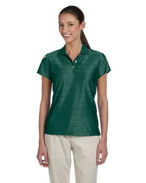 adidas Golf Ladies' climacool Mesh Polo A135 COLLEG GRN/ WHT