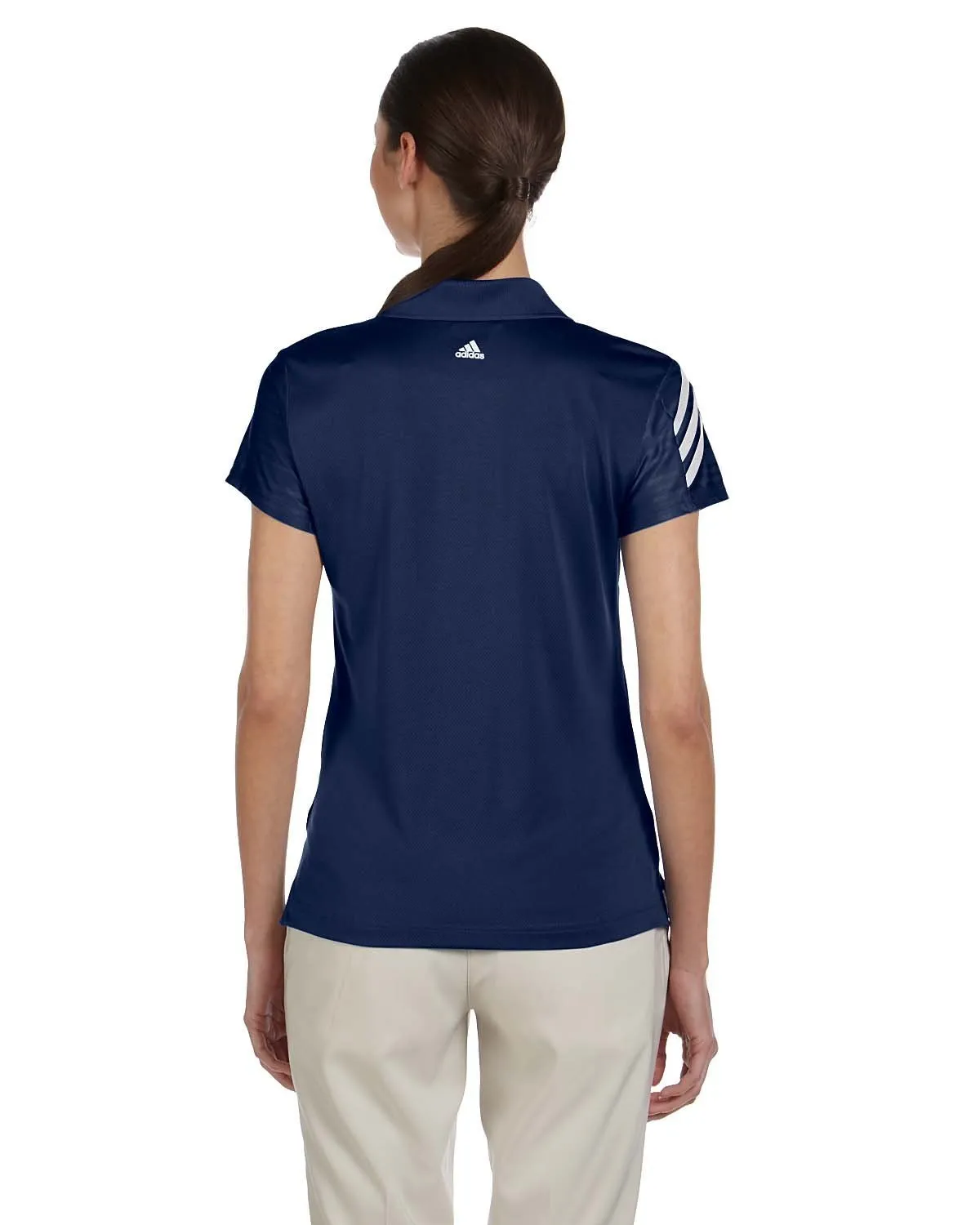 adidas Golf Ladies' climacool Mesh Polo A135 NAVY/ WHITE