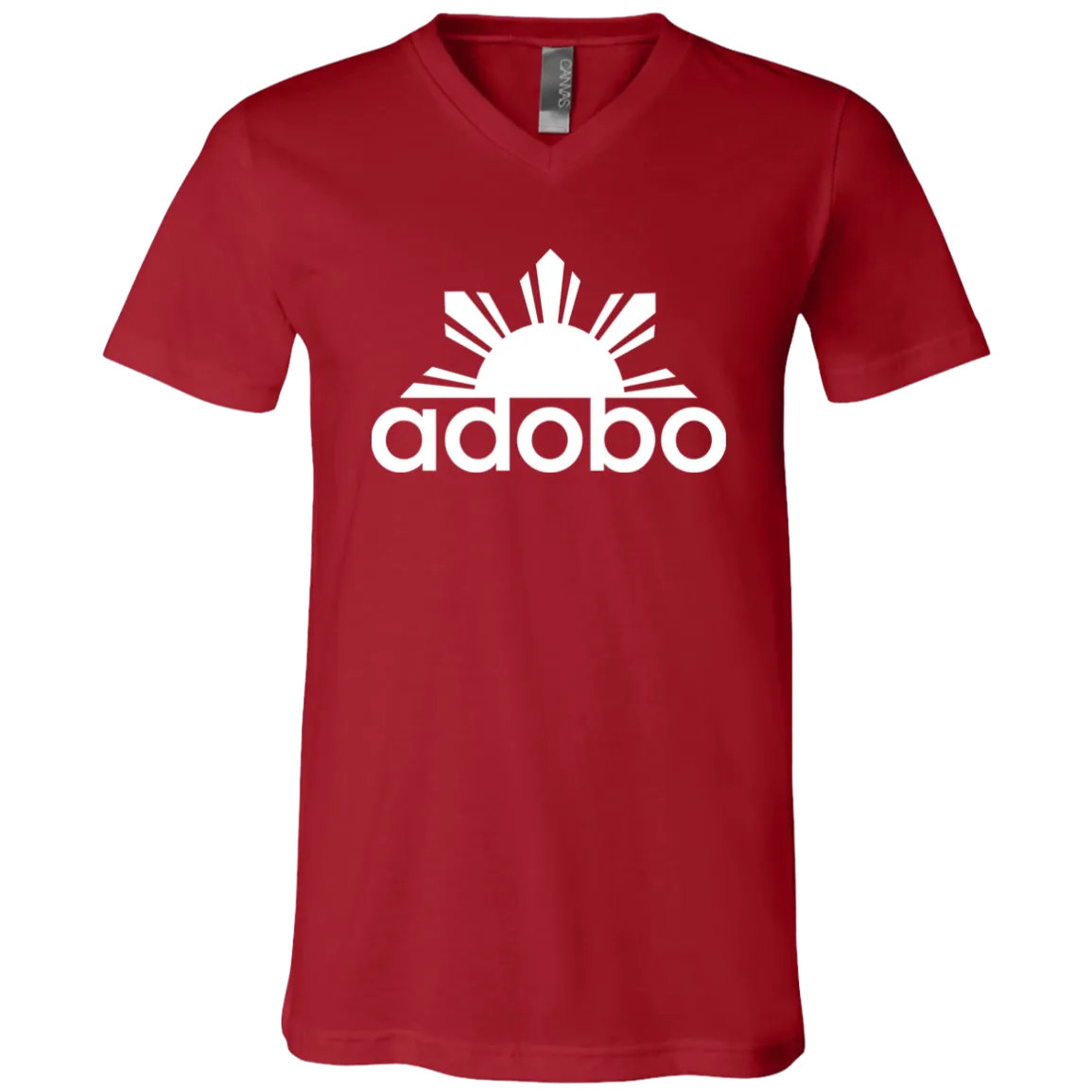 Adobo Half Sun Unisex Jersey V-Neck T-Shirt
