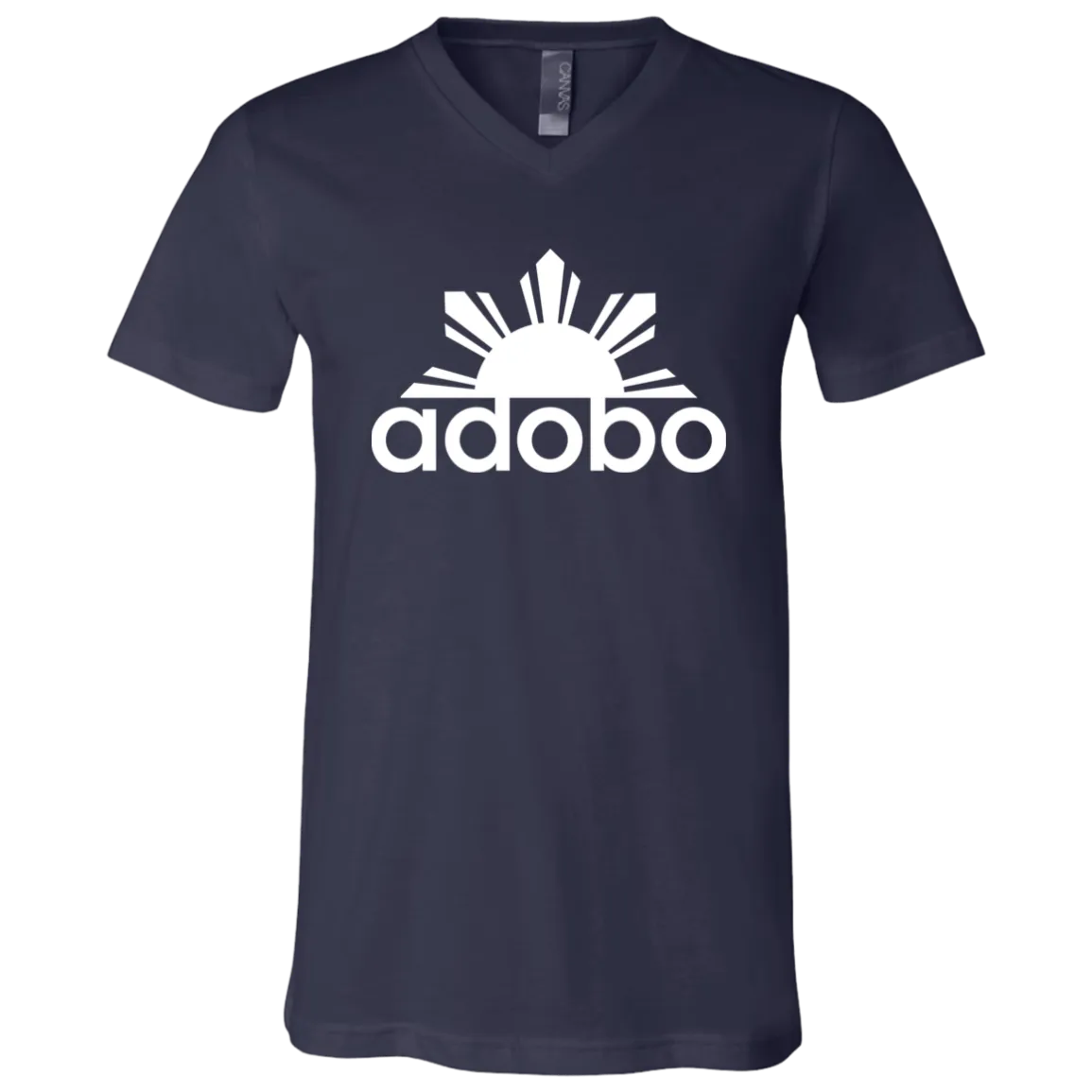 Adobo Half Sun Unisex Jersey V-Neck T-Shirt