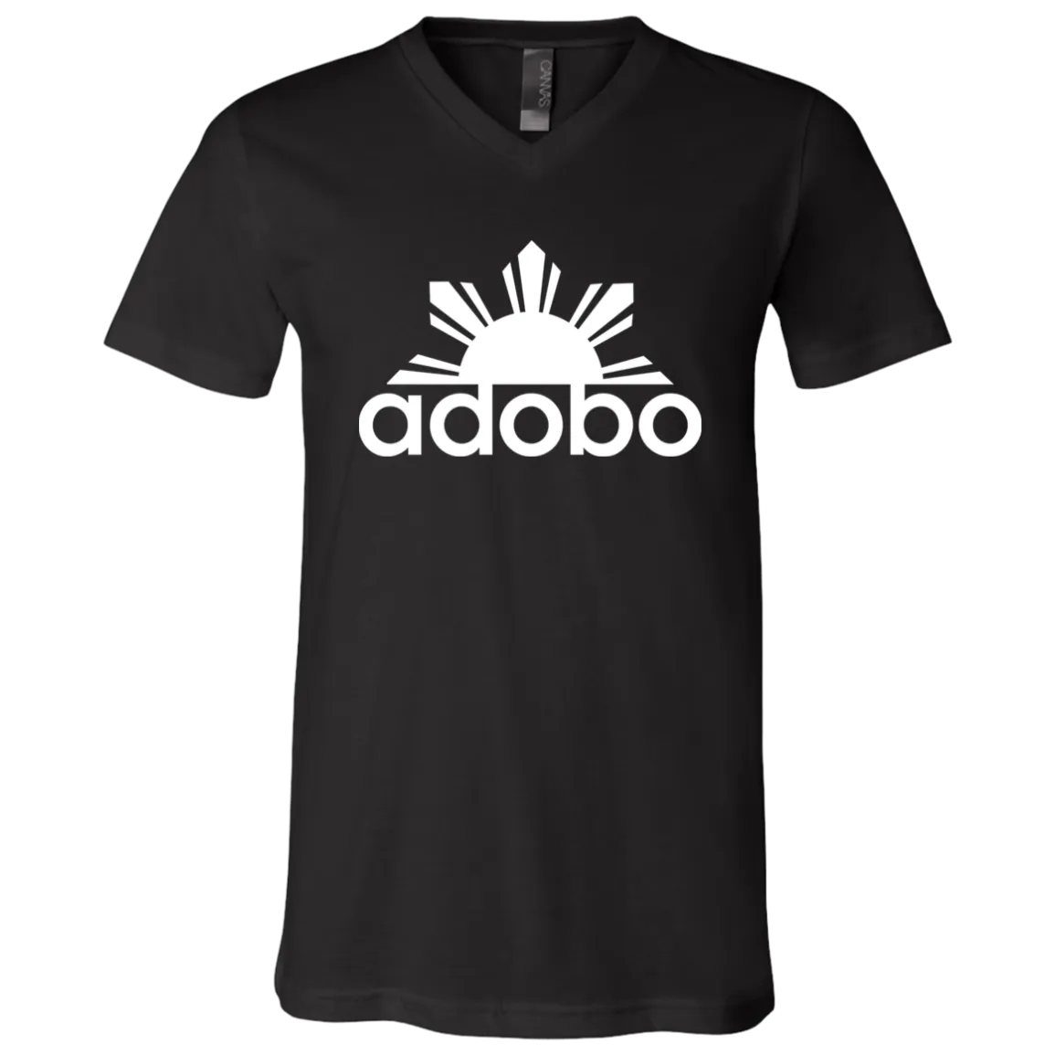 Adobo Half Sun Unisex Jersey V-Neck T-Shirt