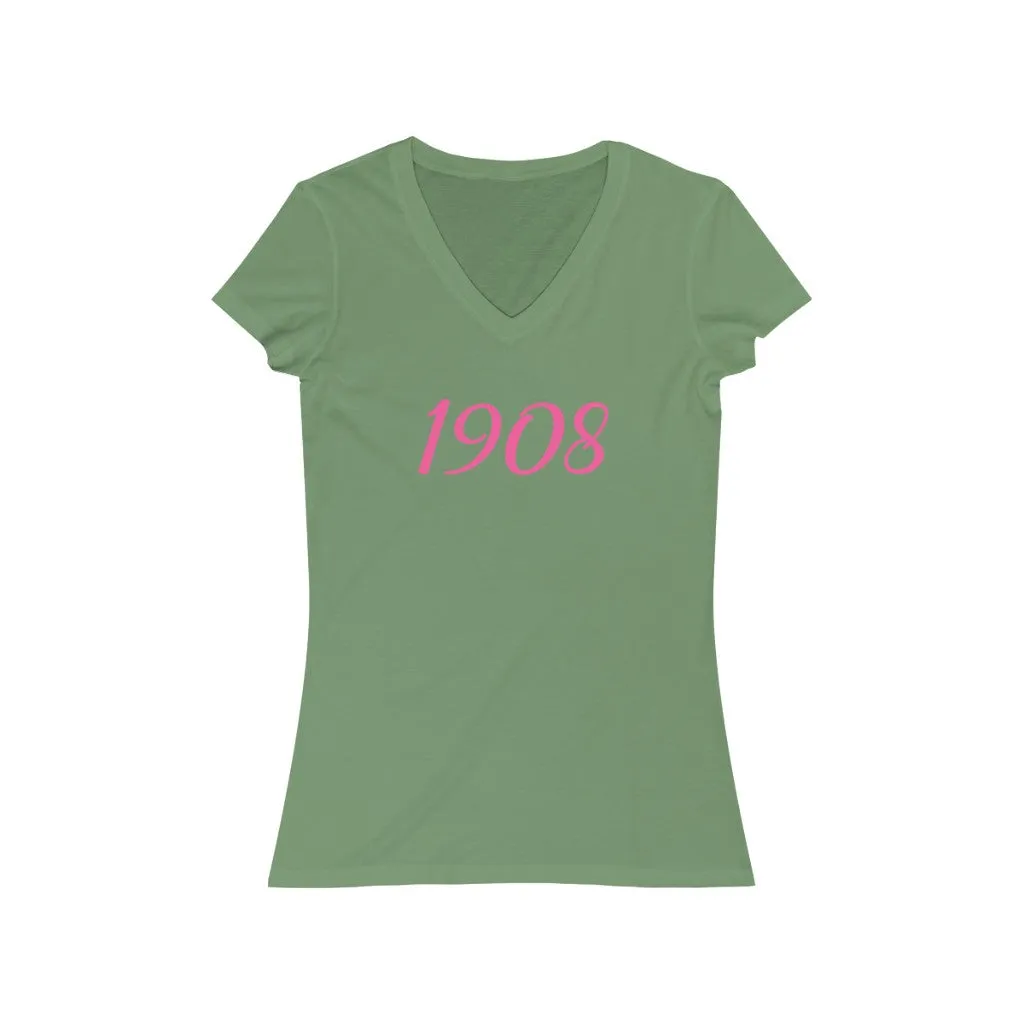 AKA 1908 - Women's Jersey Short Sleeve V-Neck Tee