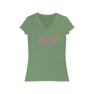 AKA 1908 - Women's Jersey Short Sleeve V-Neck Tee