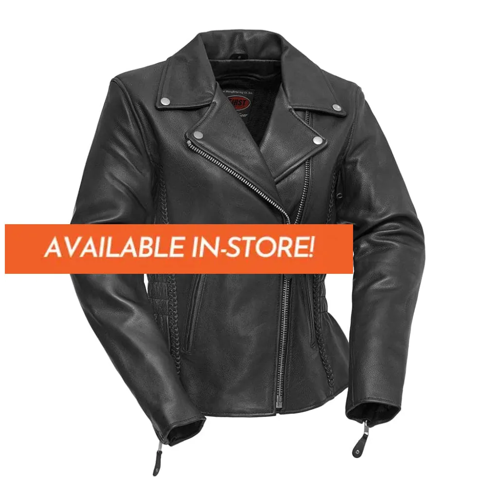 Allure Women's Motorcycle Leather Jacket - Extreme Biker Leather