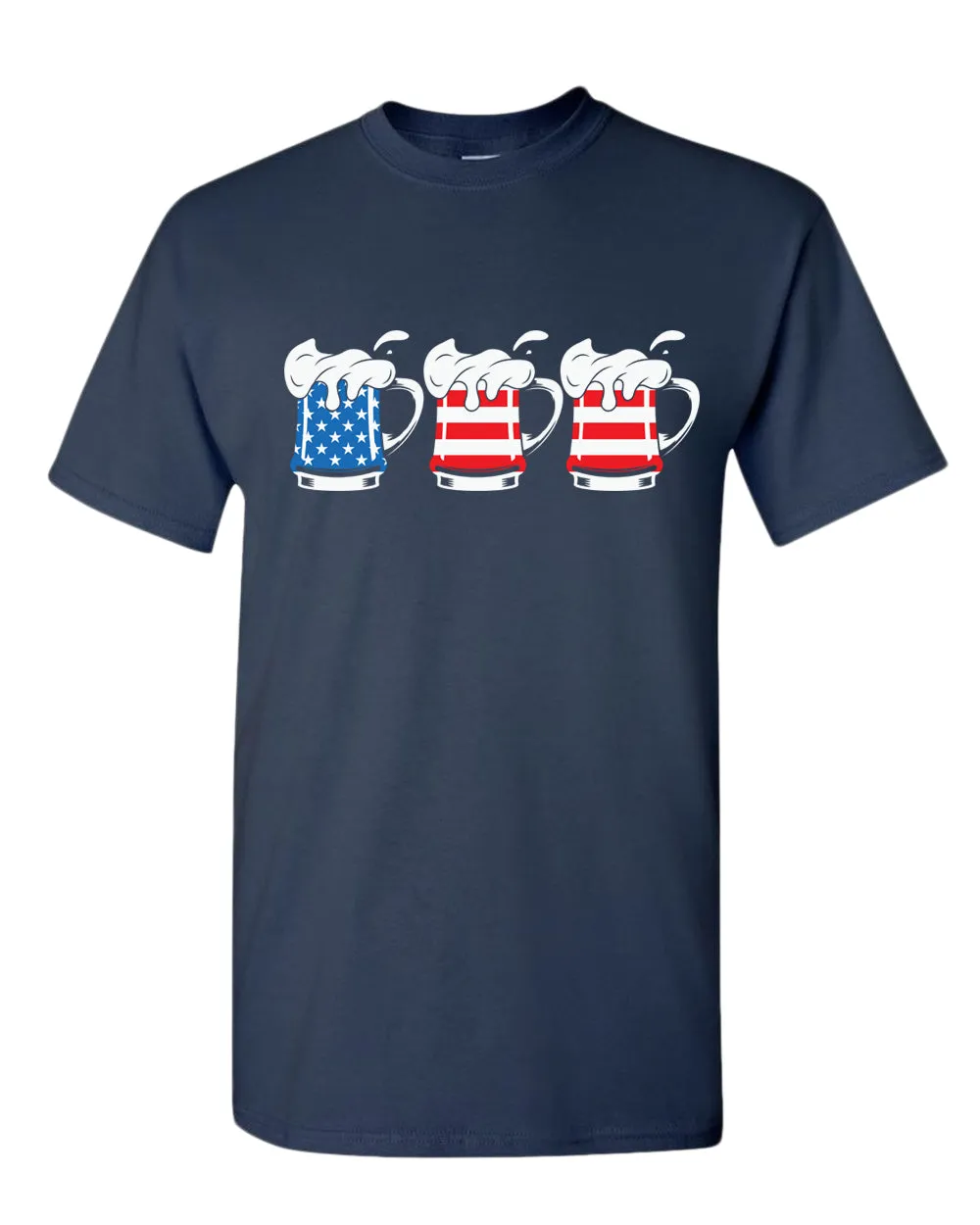 American pride beer mug t-shirt