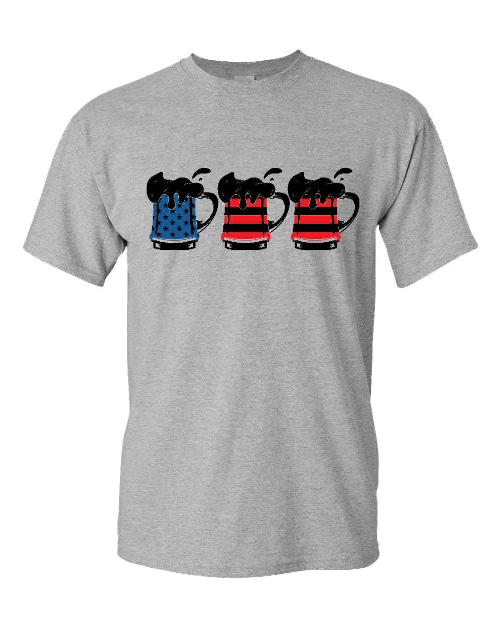 American pride beer mug t-shirt