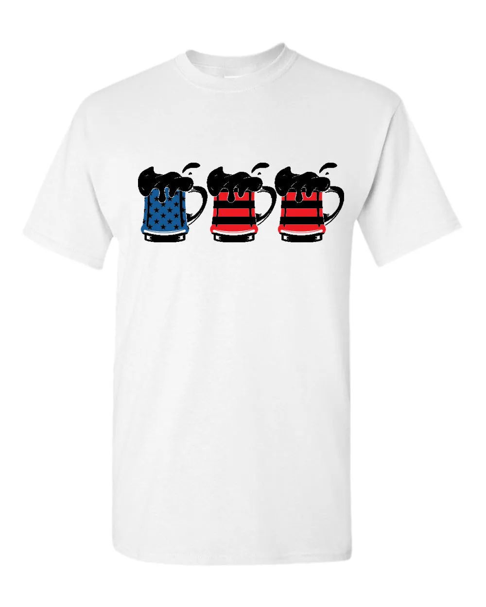 American pride beer mug t-shirt