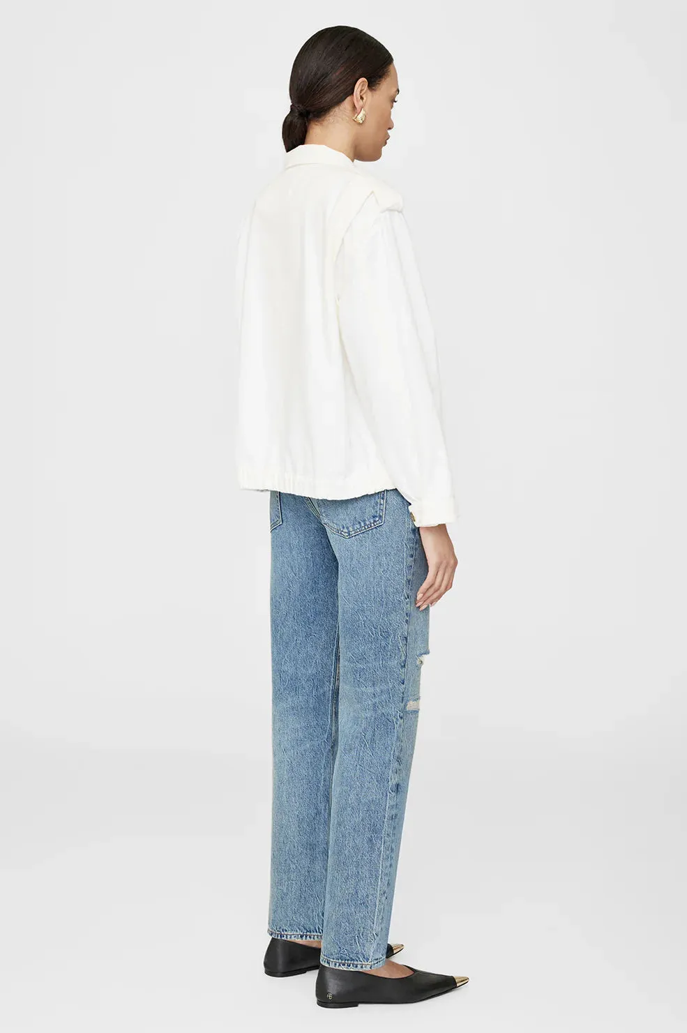 Anine Bing Audrey Jacket in Ivory