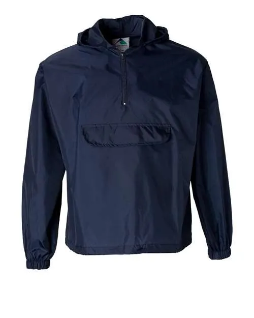 Augusta Sportswear Packable Half-Zip Hooded Pullover Jacket 3130 Plus Size