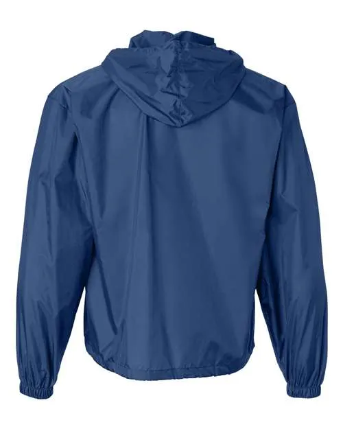 Augusta Sportswear Packable Half-Zip Hooded Pullover Jacket 3130 Plus Size