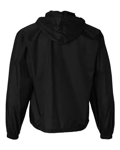 Augusta Sportswear Packable Half-Zip Hooded Pullover Jacket 3130 Plus Size