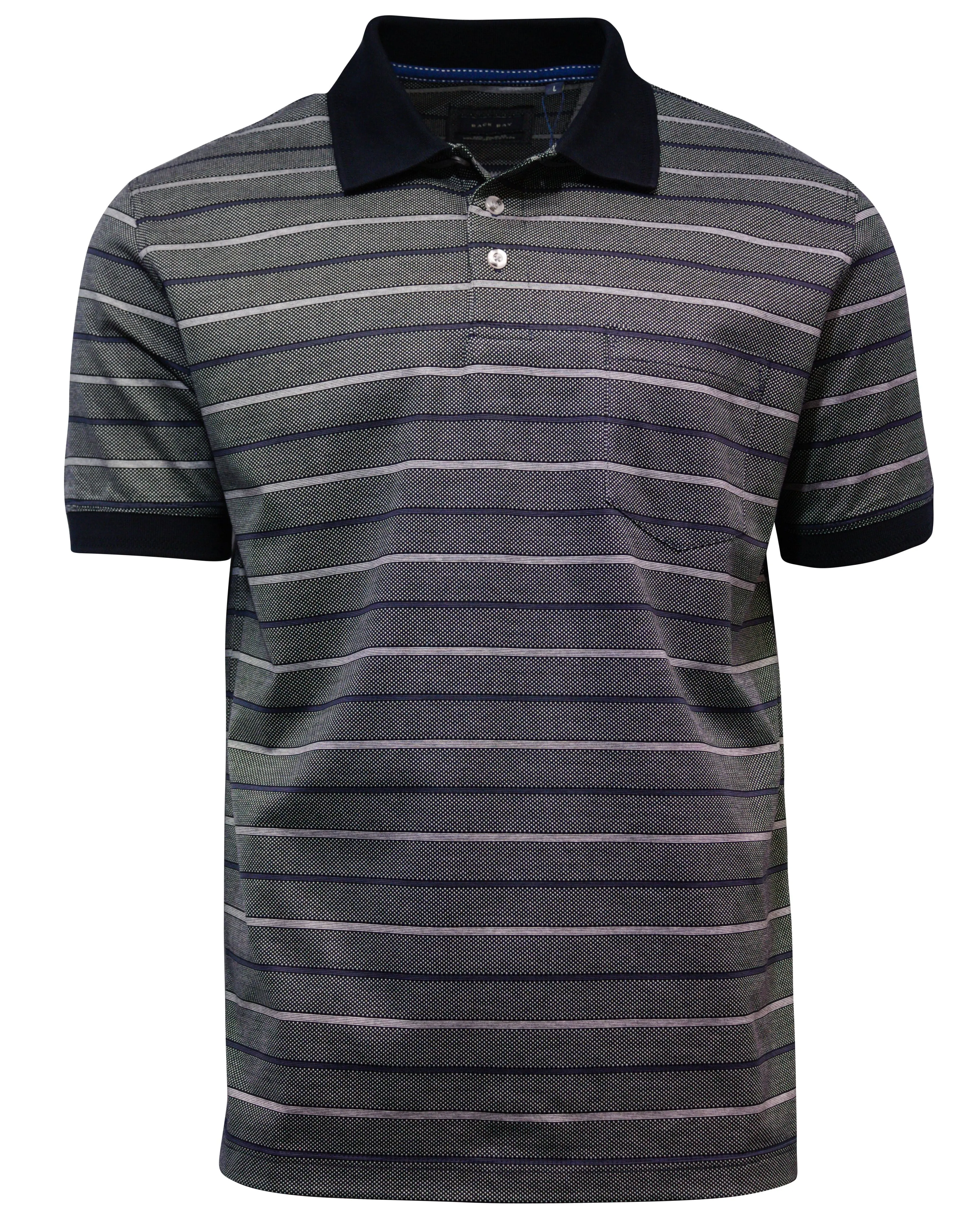 Back Bay Mercerised Cotton Striped Polo