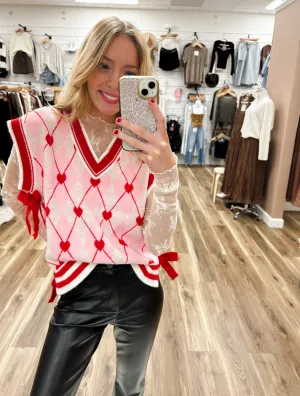 Bailey Bow Heart Sweater