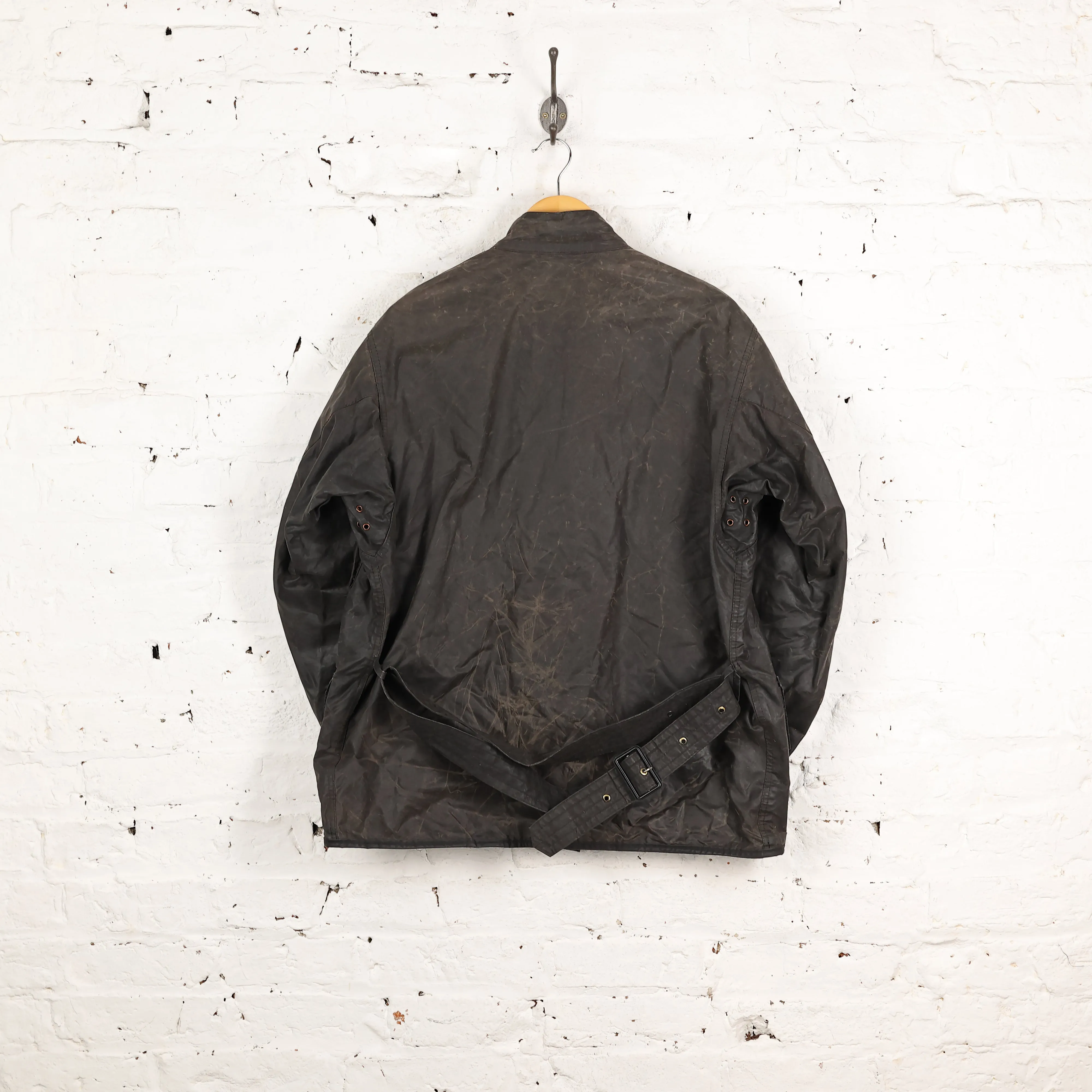 Barbour Beacon Motorcycle Wax Jacket - Black - XL