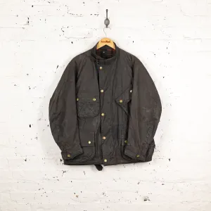 Barbour Beacon Motorcycle Wax Jacket - Black - XL