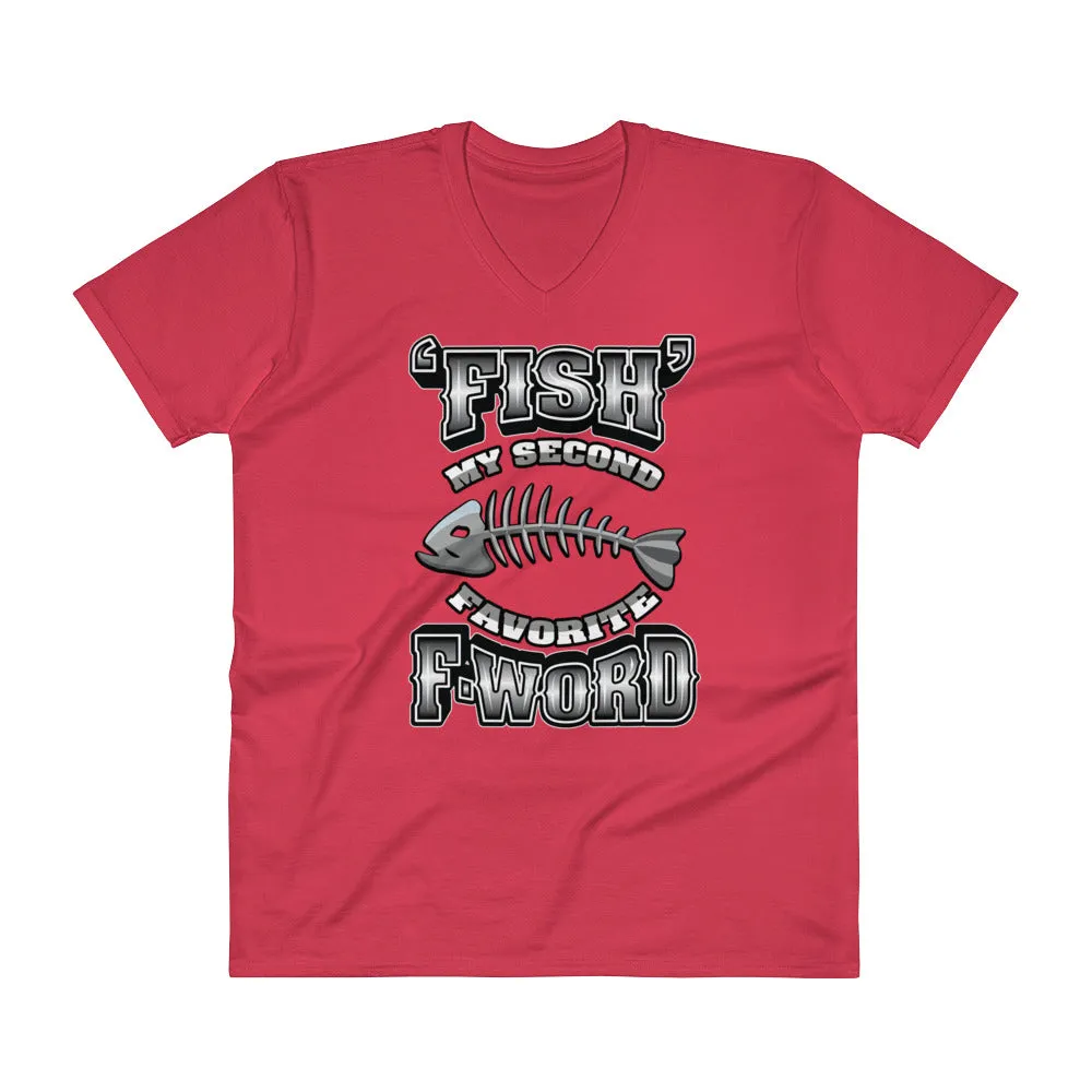 Bengali Lightweight Fashion V-Neck T-Shirt - F for Fish