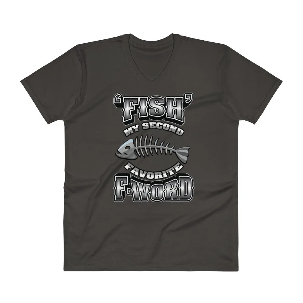 Bengali Lightweight Fashion V-Neck T-Shirt - F for Fish