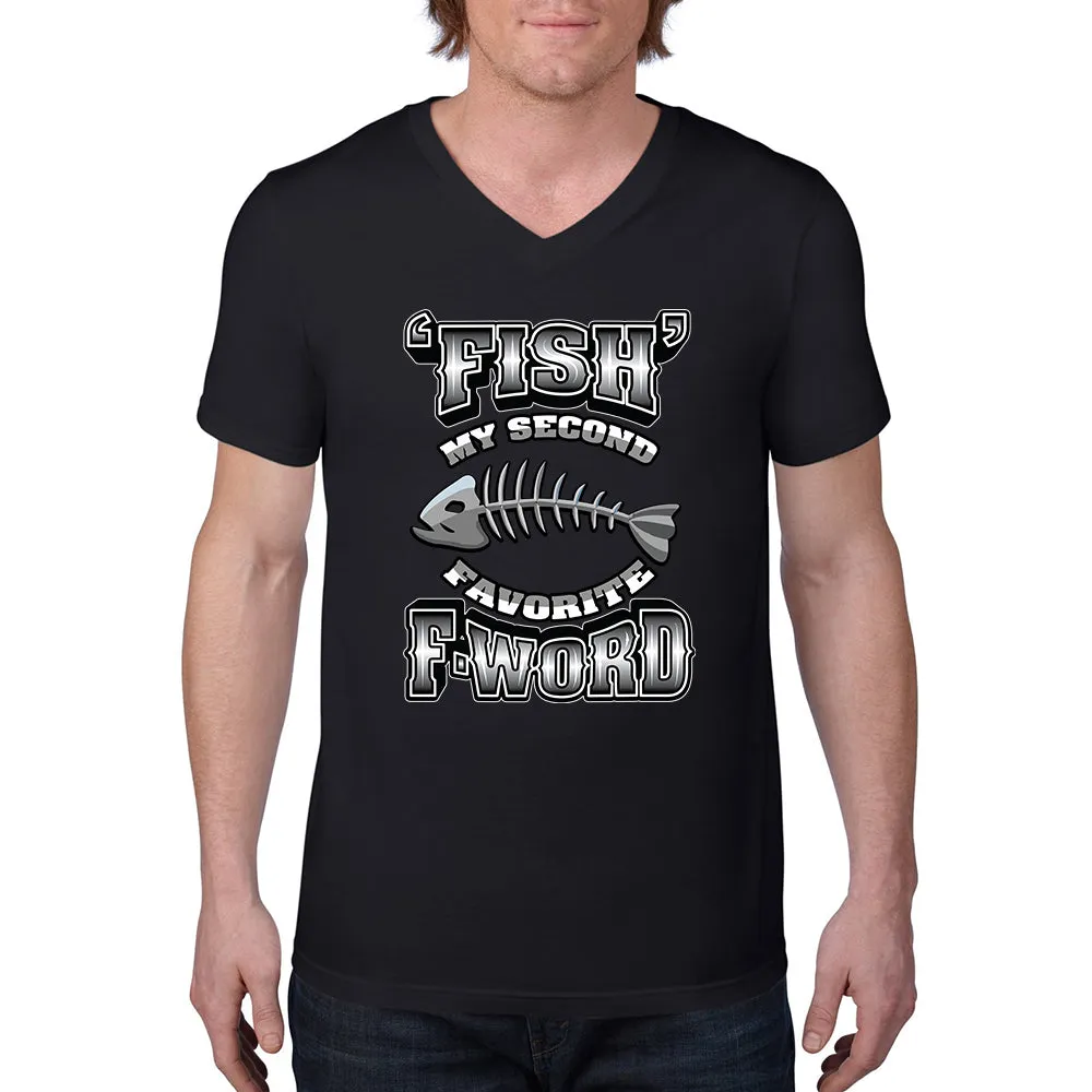 Bengali Lightweight Fashion V-Neck T-Shirt - F for Fish