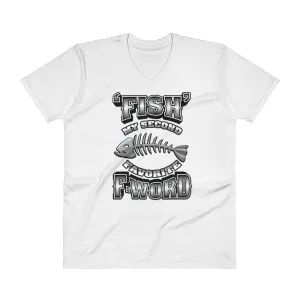 Bengali Lightweight Fashion V-Neck T-Shirt - F for Fish