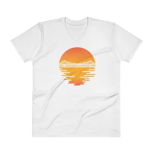 Bengali Lightweight Fashion V-Neck T-Shirt - Howrah by the Dawn