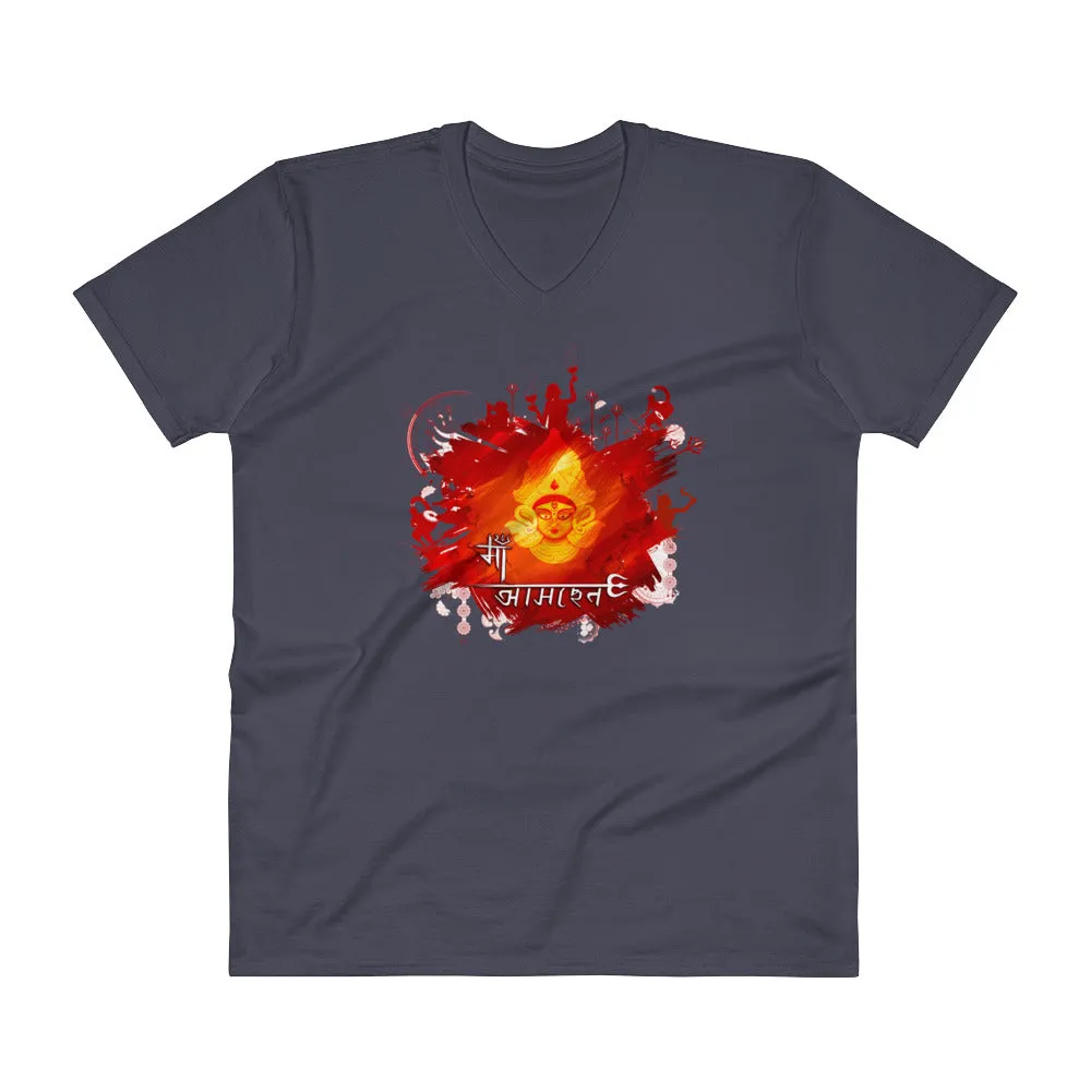 Bengali Lightweight Fashion V-Neck T-Shirt - Maa Aaschen