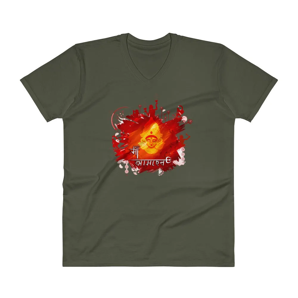 Bengali Lightweight Fashion V-Neck T-Shirt - Maa Aaschen