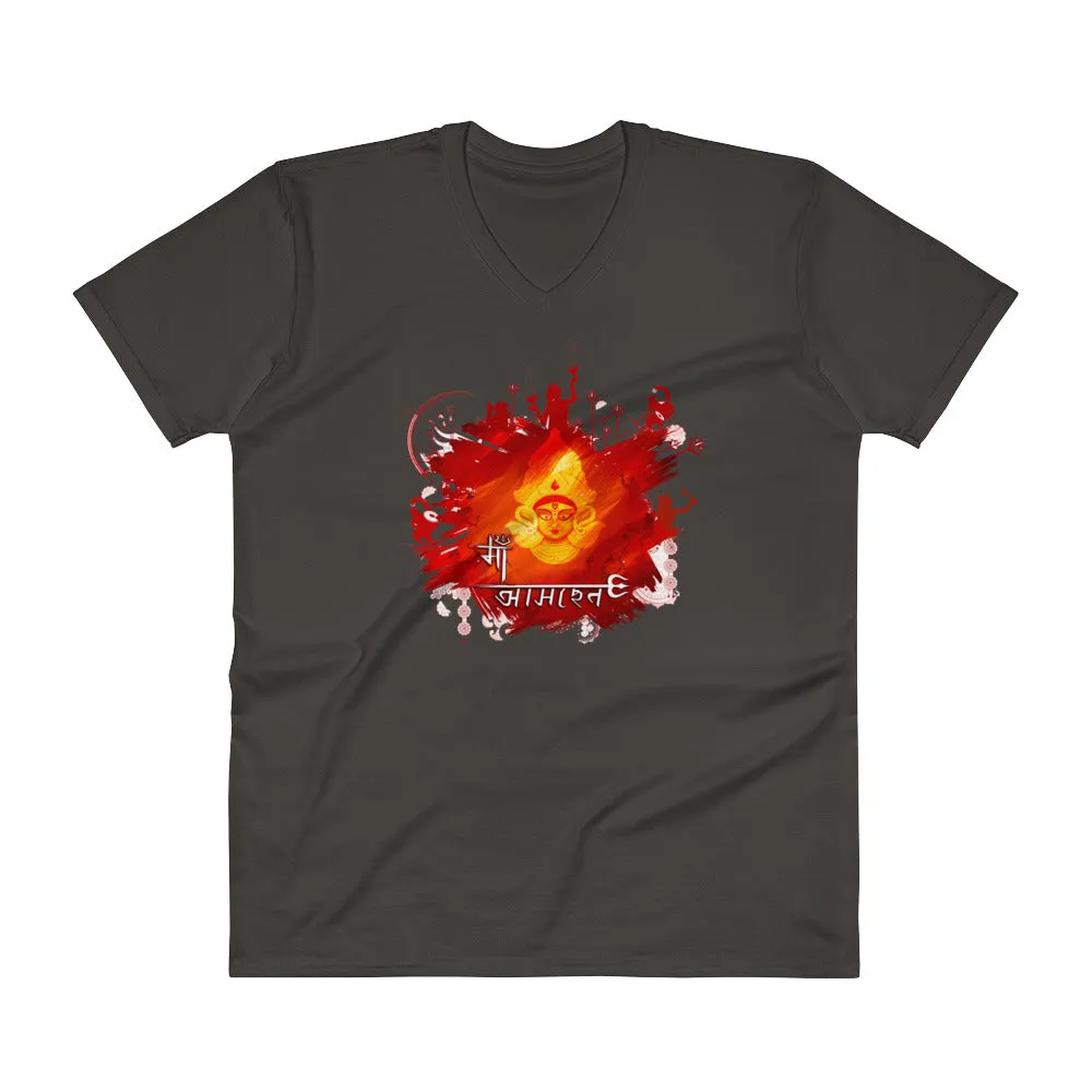 Bengali Lightweight Fashion V-Neck T-Shirt - Maa Aaschen