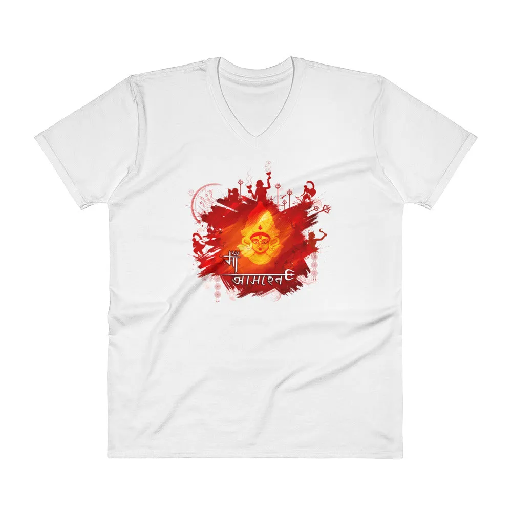 Bengali Lightweight Fashion V-Neck T-Shirt - Maa Aaschen