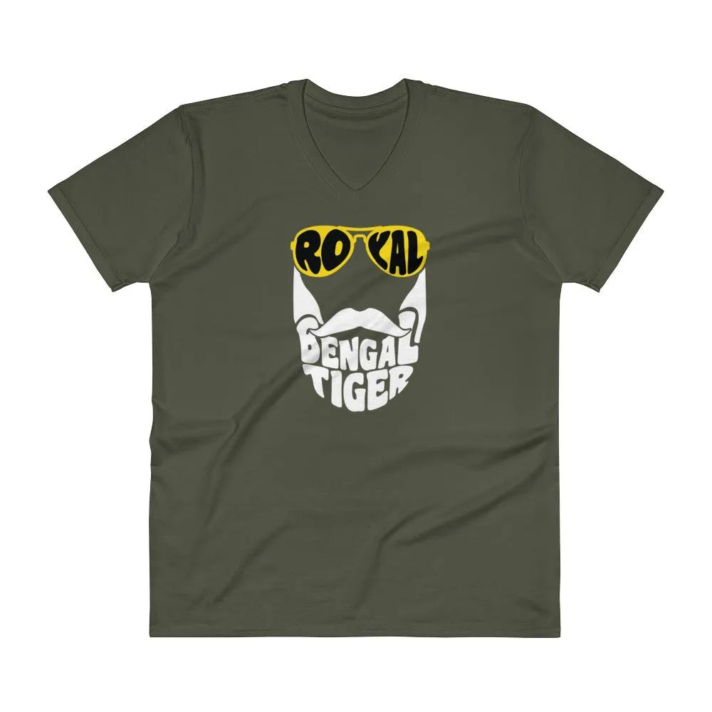 Bengali Lightweight Fashion V-Neck T-Shirt - Royal Bengal Tiger