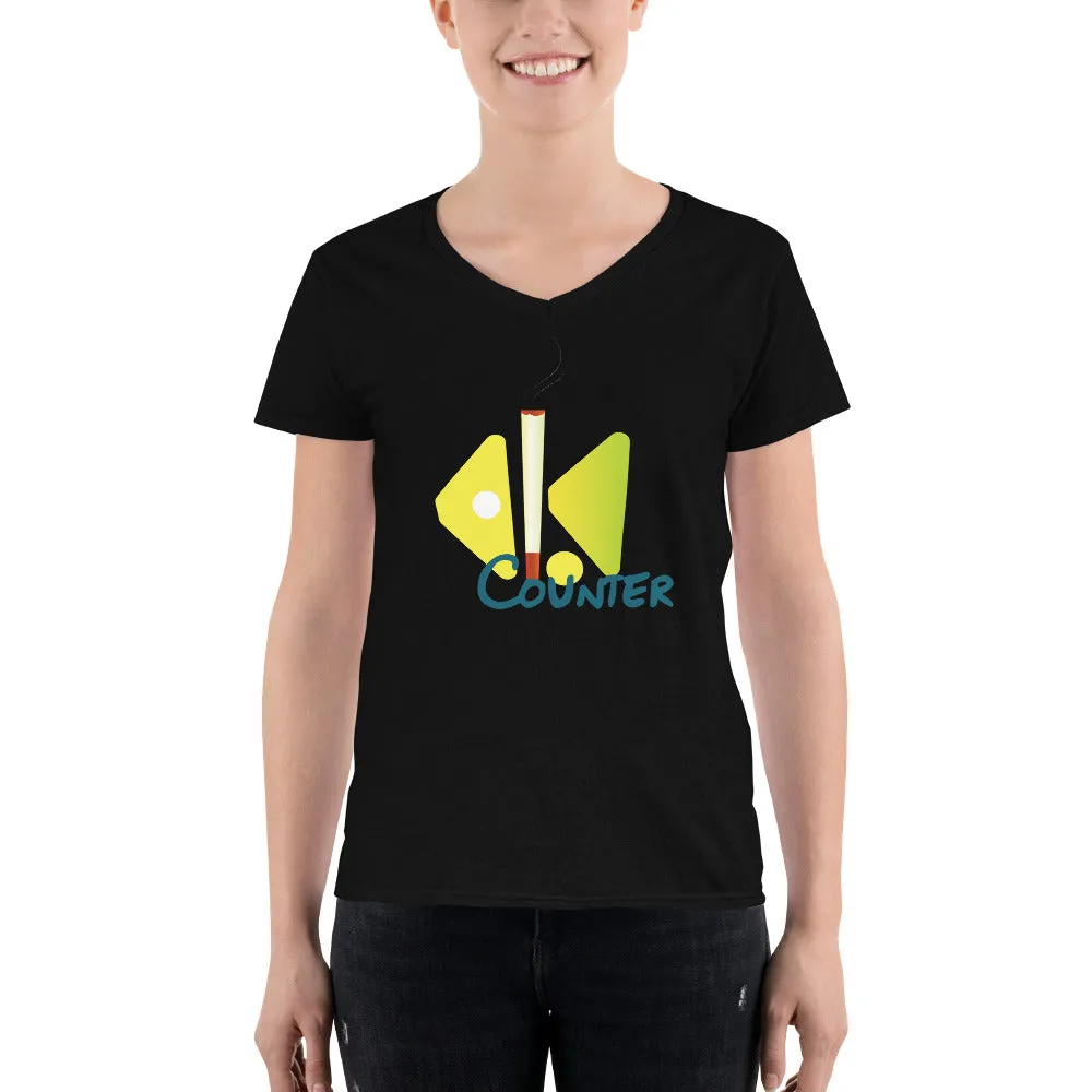 Bengali Lightweight V-Neck T-Shirt - Bar Counter