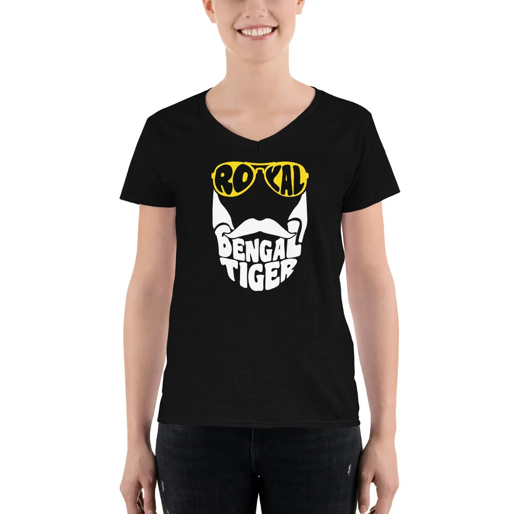 Bengali Lightweight V-Neck T-Shirt - Royal Bengal Tiger