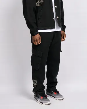 Black Daulton Distressed Pants