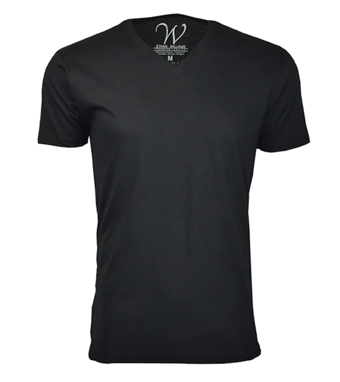 Black Ultra Soft Sueded V-Neck T-Shirt