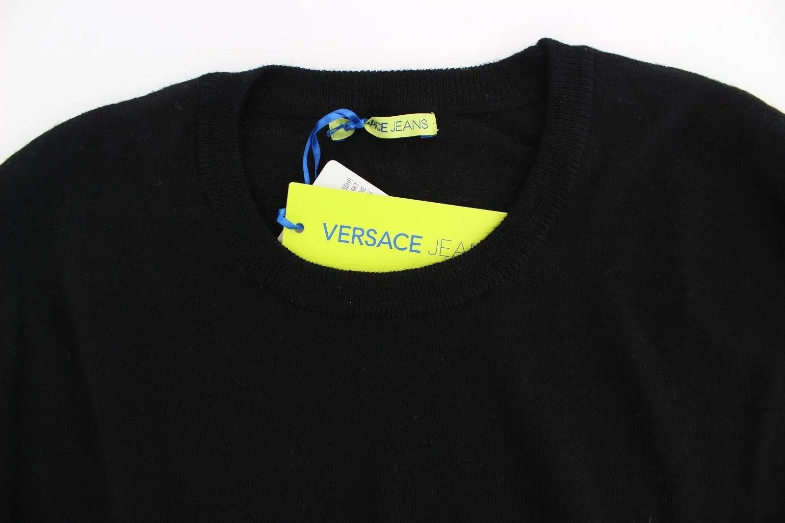 Black Wool Crew-neck Sweater