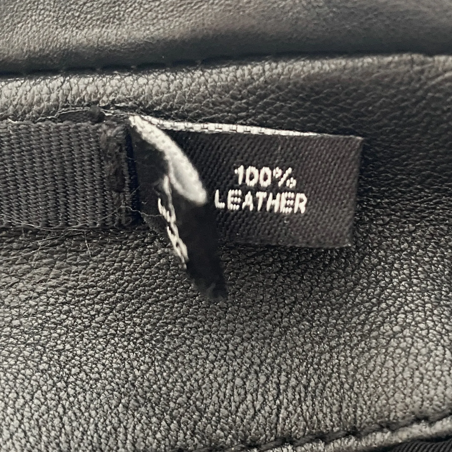 BLK DNM Motorcycle Black Belted Leather Jacket Size S