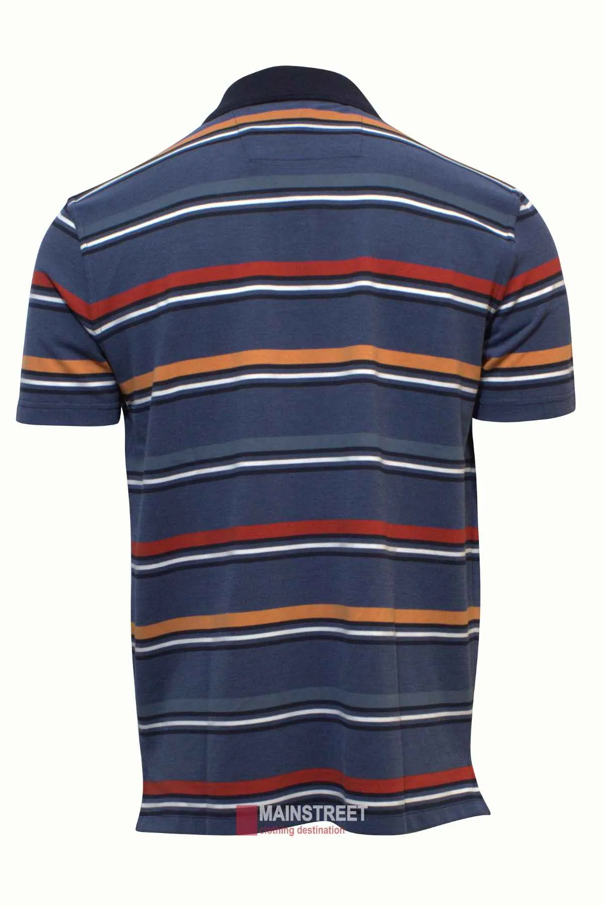 Blue Horizon Striped Polo