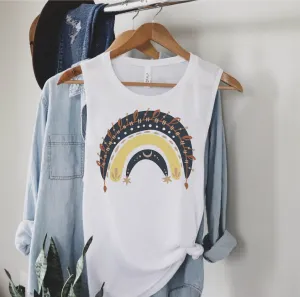 Boho Rainbow Tank | Womens Yoga Tank