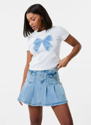 Bow Patchwork T-Shirt