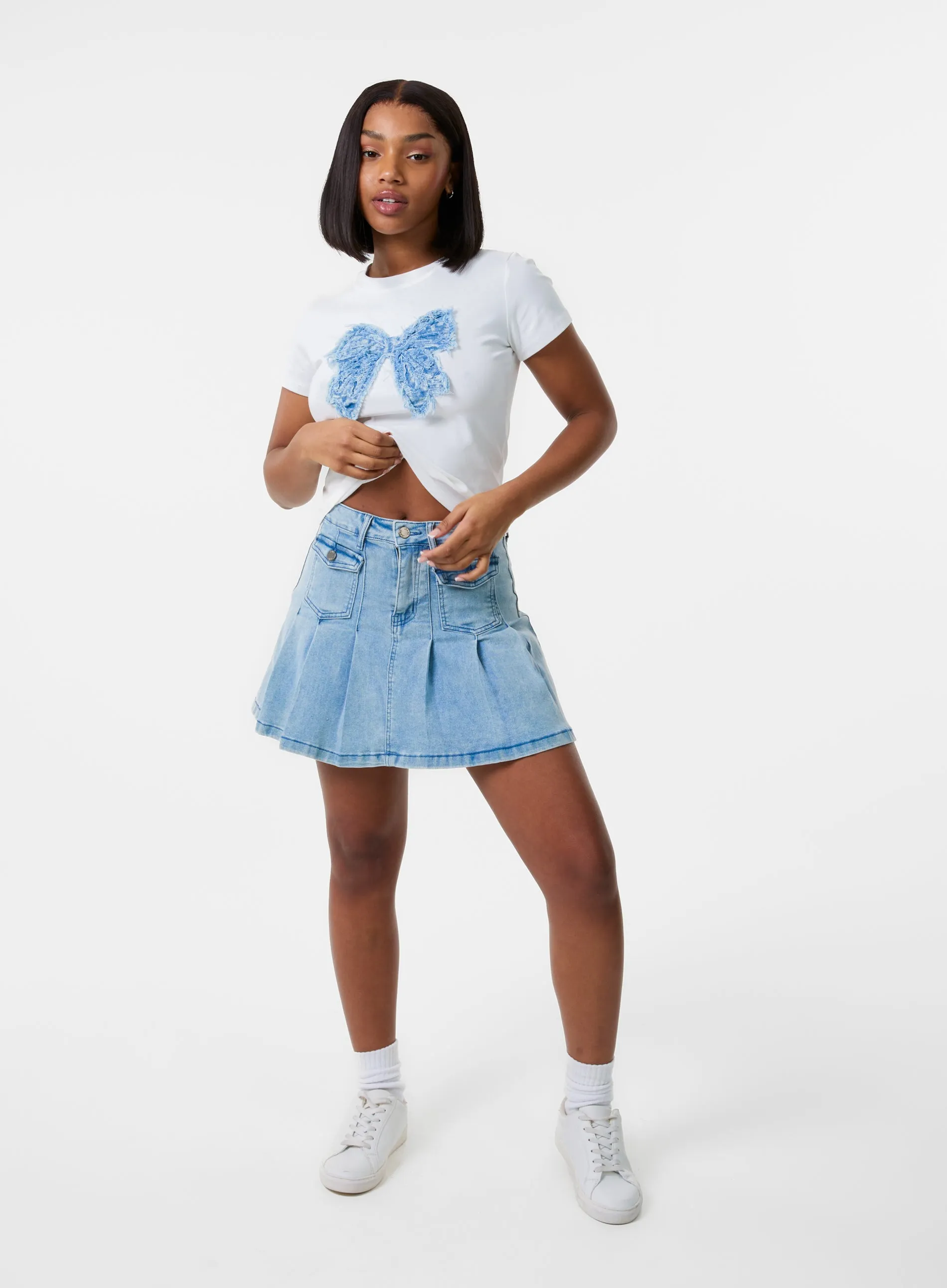 Bow Patchwork T-Shirt