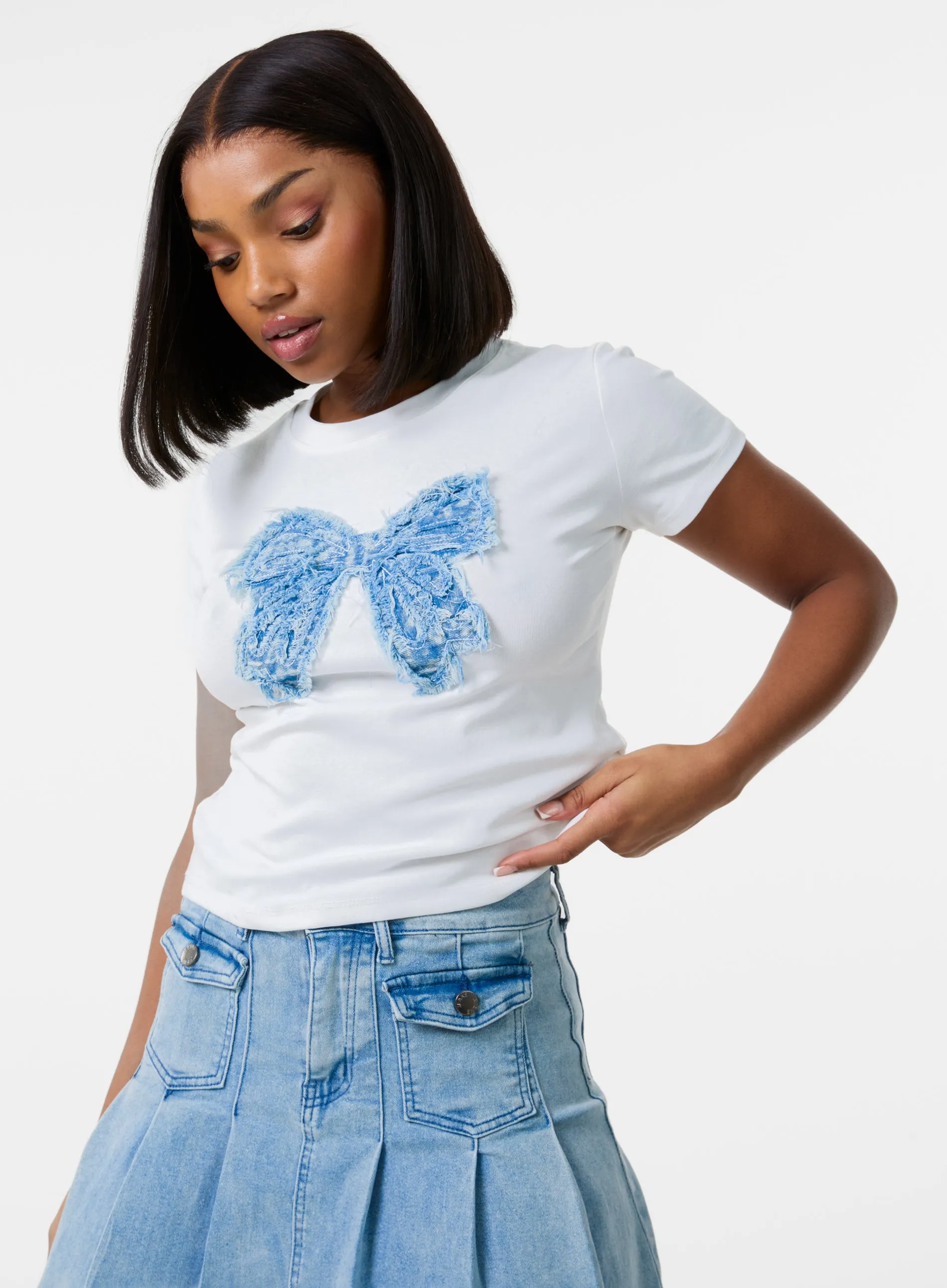 Bow Patchwork T-Shirt