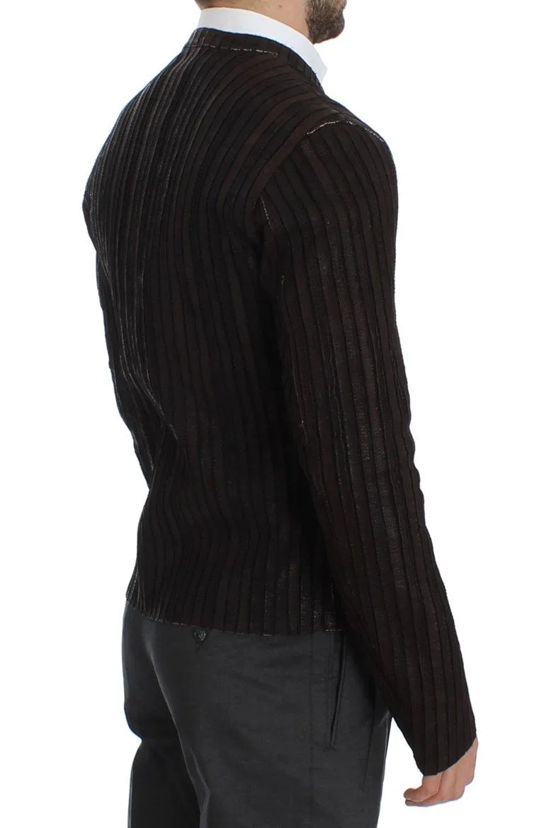 Brown Leather Jacket Biker Coat