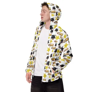 Bullet Bomb Star Men’s Windbreaker - White