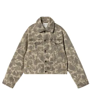 Carhartt WIP W'Duck Orell Jacket Camo Duck, Black Bleached