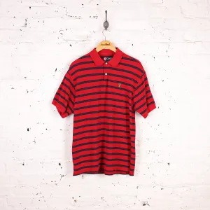 Chaps x Ralph Lauren Polo Short Sleeve Striped Polo Shirt - Red - XL