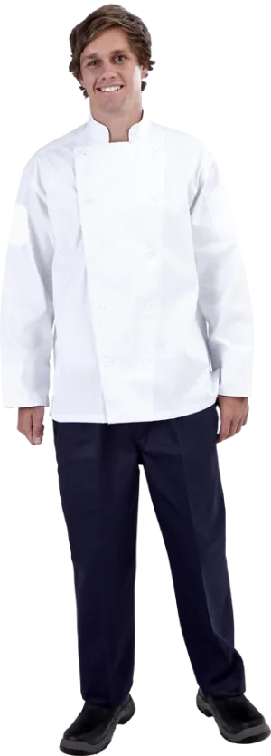 Chef Revival - Classic White (Fixed Buttons) Long Sleeve Chef Jacket