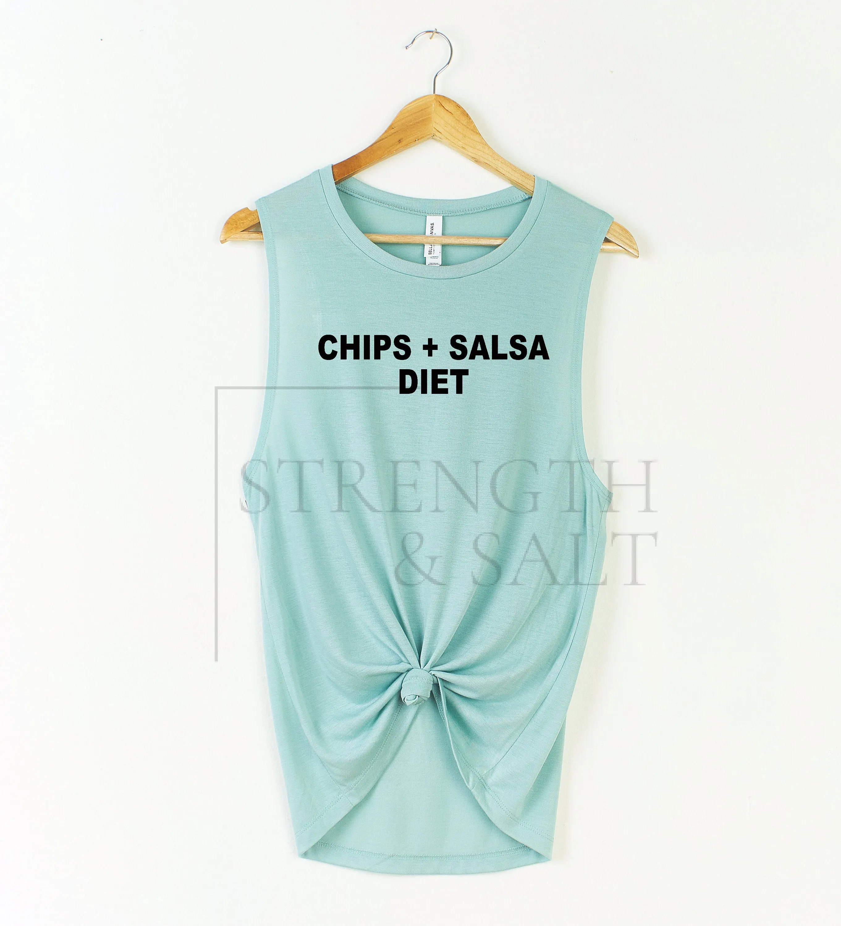 Chips   Salsa Diet Muscle Tank