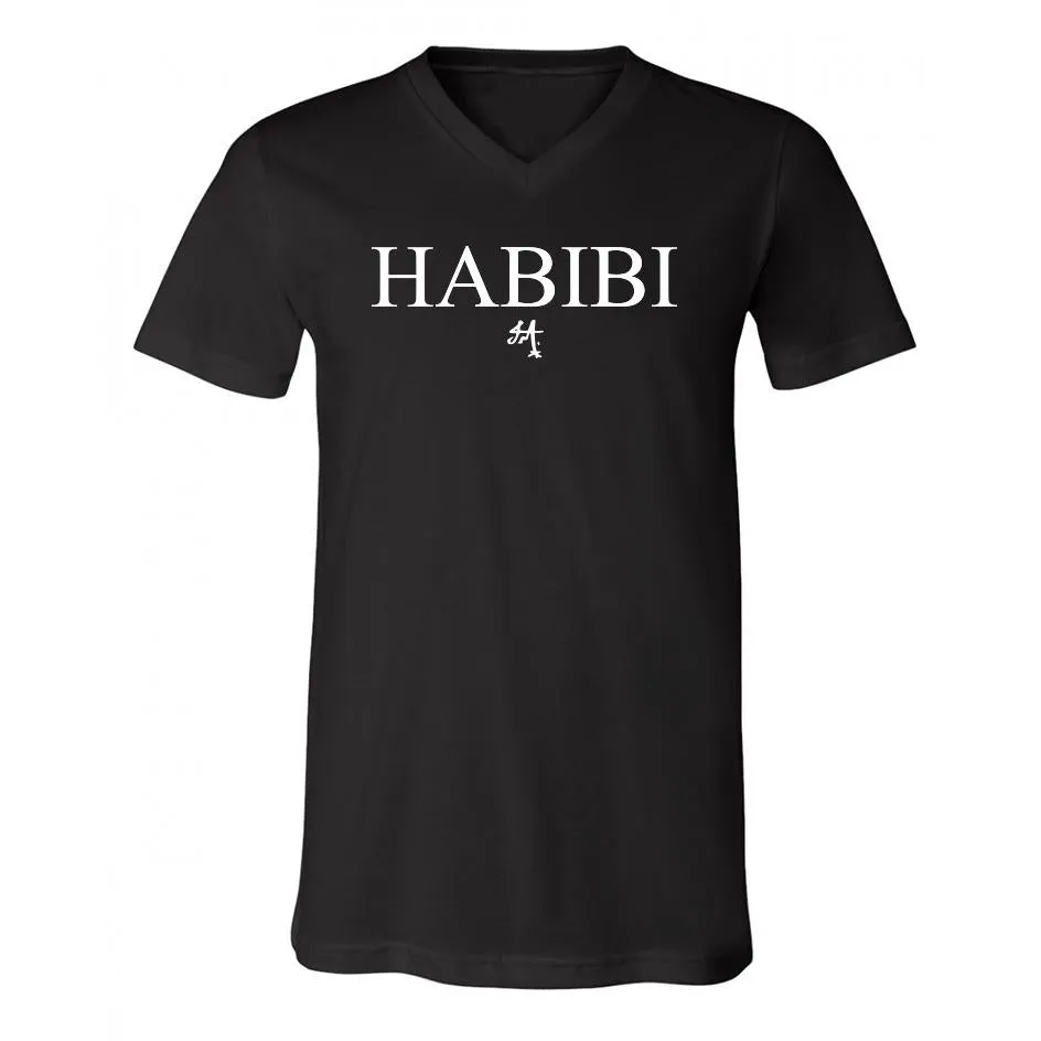 Classic Black and White Habibi V-Neck