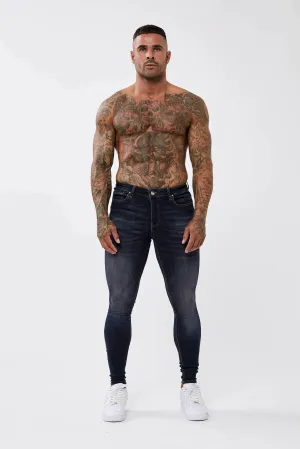 CLASSIC INDIGO BLUE SPRAY ON JEANS