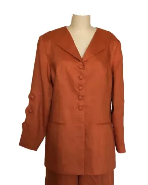 Classic Linen Jacket - Style #1901K (Coffee Bean)